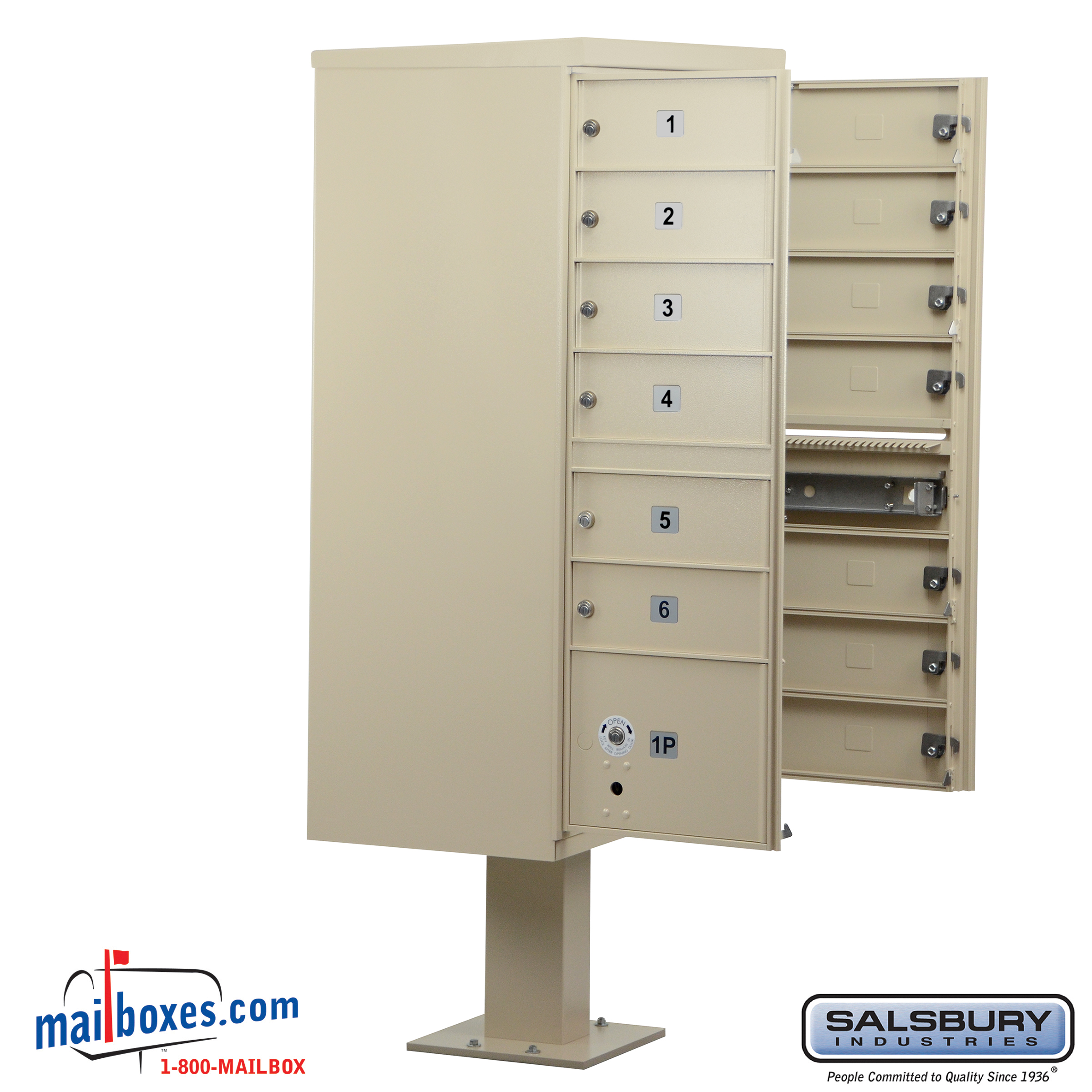 Cluster Box Unit (Includes Pedestal) - 13 B Size Doors - Type IV ...